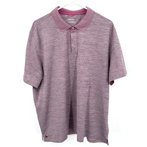 UNTUCKit Men's Sz XL Purple Striped Polo Shirt